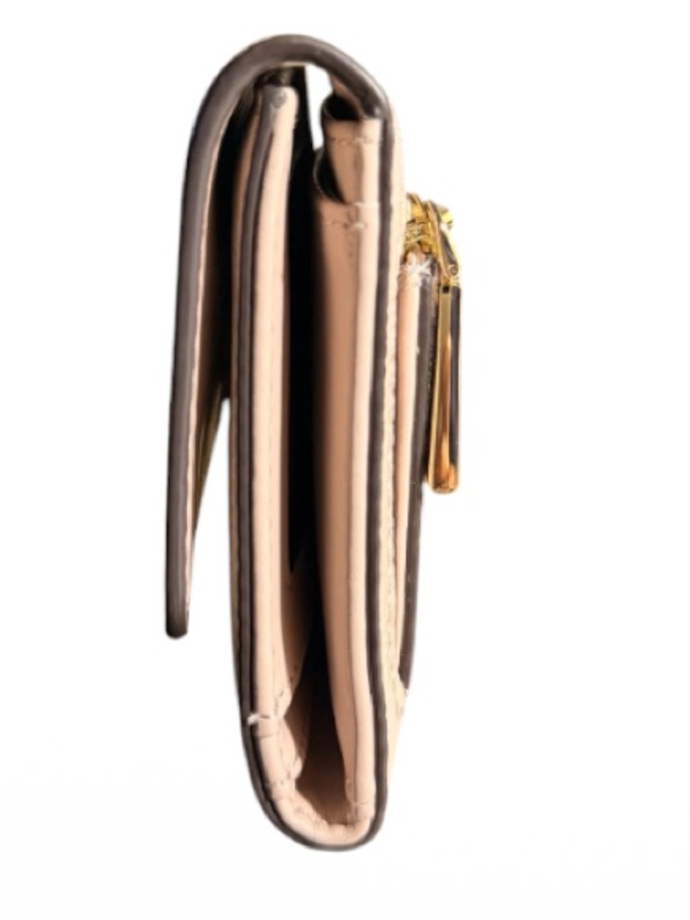Michael Kors Rose Pink Pebbled Leather Continental Wallet with Gold Hardware - Picture 6 of 15